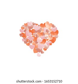 Multiple Hearts Forming A Single Heart Illustration