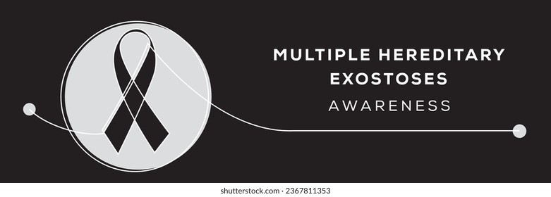 Multiple Hereditary Exostoses awareness, banner design.