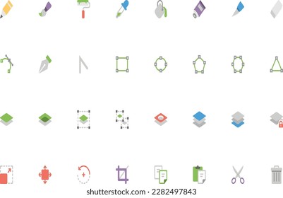 multiple icon sets for daily needs with complete designs