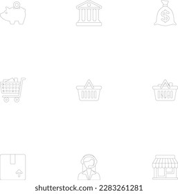 multiple icon sets for daily needs with complete designs