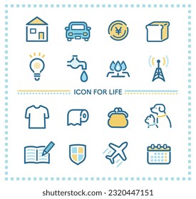 Multiple icons for cost of living