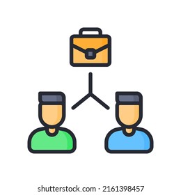 Multiple Job Application Icon Vector Illustration