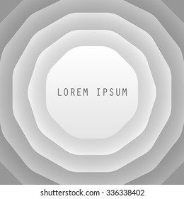 Multiple layers of polygons. Vector