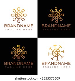Multiple Letter Q R S T Aperture, symbolizing focus, precision, and creativity