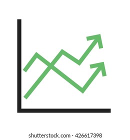 Multiple Line Graph Stock Vector (Royalty Free) 438083782