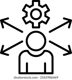 Multiple Line Vector Icon Design