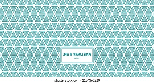 multiple lines inside trangle shape pattern