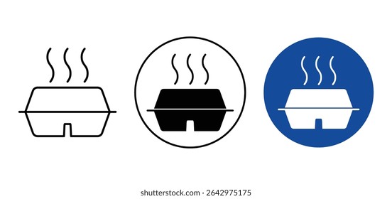 Multiple lunch box icons vector set design