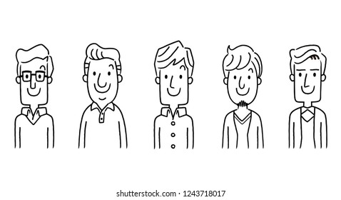Multiple men: set