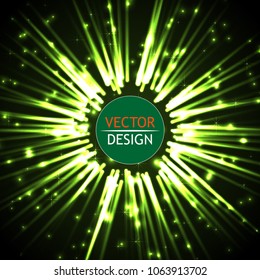 Multiple moving lights. Abstract glowing background.