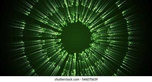 Multiple moving lights. Abstract glowing background.