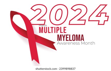 Multiple Myeloma Awareness Month. background, banner, card, poster, template. Vector illustration. 
