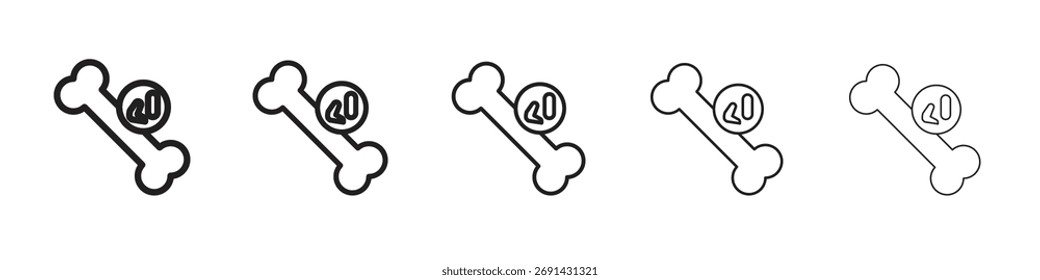 Icono de mieloma múltiple, ilustración del logotipo del Vector del contorno, pictograma lineal aislado