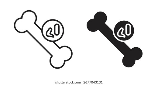 Icono de mieloma múltiple. Pictograma de trazo y glifo. Ilustración vectorial sobre fondo blanco