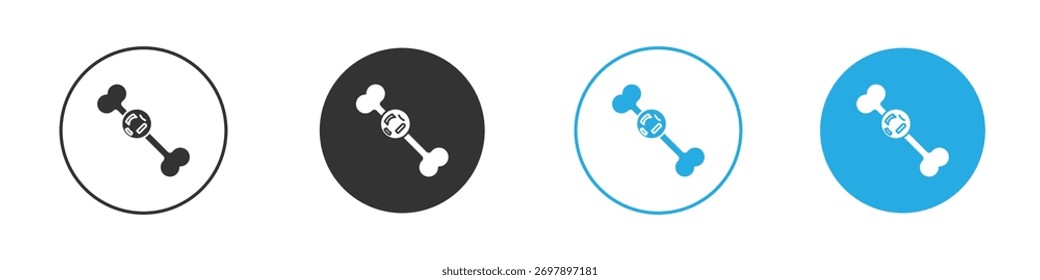Estilo plano del símbolo del icono del mieloma múltiple en el fondo blanco.