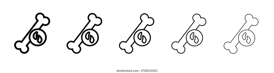 Vector de ícono de mieloma múltiple en pictograma lineal de trazo editable