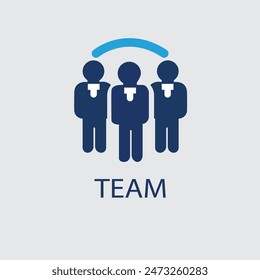 Multiple people connecting team icon