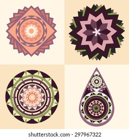 Multiple polygon shaped ornamental symbols