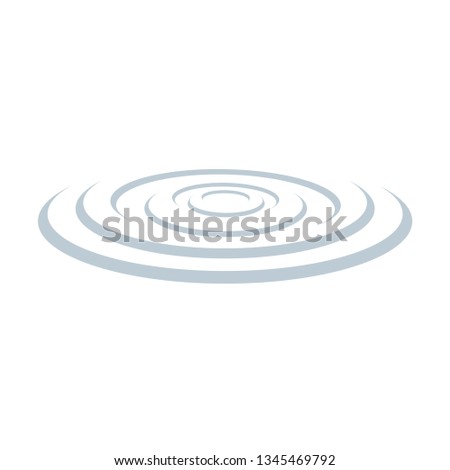 Multiple pond ripples on the surface of water