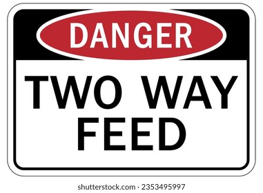 Multiple power source electrical warning sign and labels