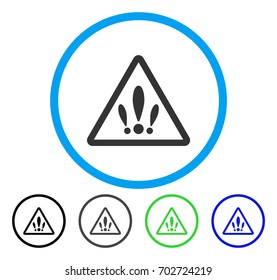 Multiple Problems rounded icon. Vector illustration style is a flat iconic symbol inside a circle, black, gray, blue, green versions. Designed for web and software interfaces.