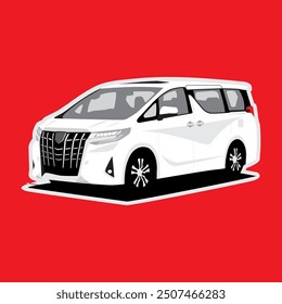 multiple purpose vehicle car premium ilustration