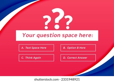 multiple question and answer banner to make your examination easy vector