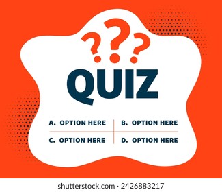 multiple questionnaire choice template for social media post vector 