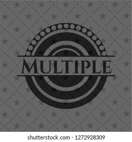 Multiple realistic black emblem