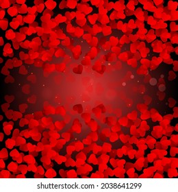 Fondo de fondo de fondo de fondo de fondo de fondo rojo para el corazón. Ilustración del vector