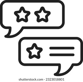 Multiple Reviews Icon image. Suitable for mobile application.