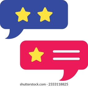 Multiple Reviews Icon image. Suitable for mobile application.