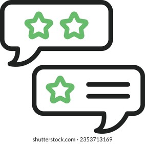 Multiple Reviews Icon image. Suitable for mobile application.