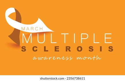 Multiple Sclerosis awareness month. background, banner, card, poster, template. Vector illustration.