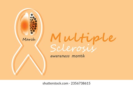 Multiple Sclerosis awareness month. background, banner, card, poster, template. Vector illustration.