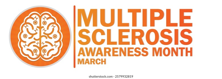 Multiple Sclerosis Awareness Month. March. Vector illustration. Design element for banner, poster or card.