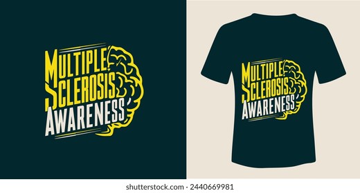 Multiple Sklerose Awareness T-Shirt Vektor Template Design