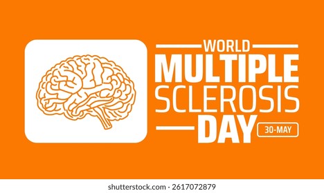 multiple sclerosis day background banner or poster design template. observed every year in May. Holiday concept. Use to any Template, card, poster, placard, template.