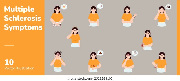 Ilustración de la esclerosis múltiple