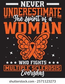 
Multiple Sclerosis T Shirt, I Wear Orange, MS Awareness T-Shirts, MS Awareness Shirts, MS Warrior, Multiple Sclerosis Awareness, Multiple Sclerosis Support Tee