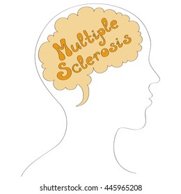 Multiple sclerosis vector background 