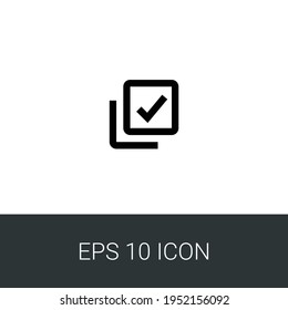 Multiple Select Eps 10 Simple Icon