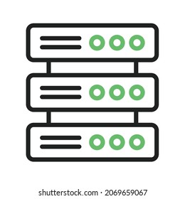 Multiple Servers icon vector image. Can also be used for Physical Fitness. Suitable for mobile apps, web apps and print media.