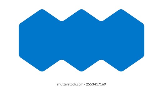 Multiple shape label geometric design