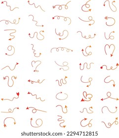 Multiple Shaped Arrow Icons Set