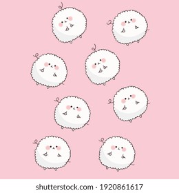 multiple sheep vector art eps