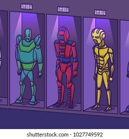 multiple slave humanoid robot shop 