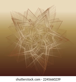 Formas de contorno de varias estrellas en un fondo de degradado. Patrón vector abstracto.