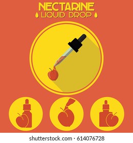 Multiple style nectarine ejuice drop design set