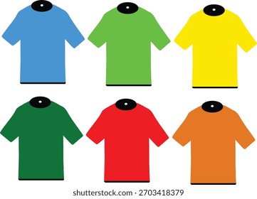 multiple t shirt mockup design by illustrator 
